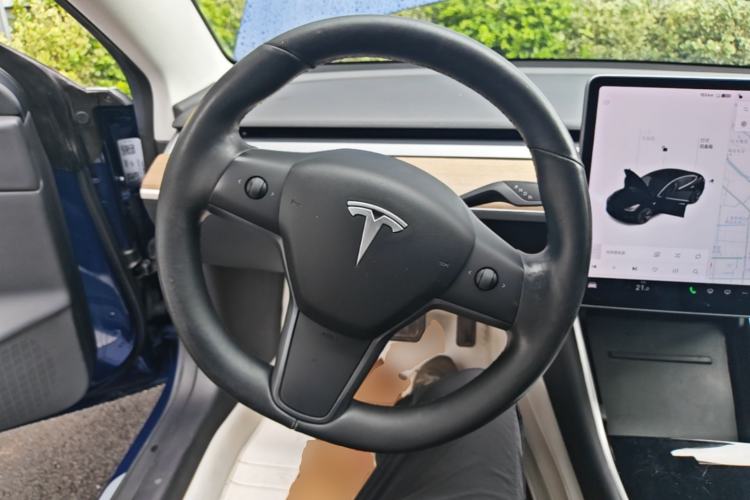 Used Tesla Model 3 2019 Long-Range Rear-Wheel-Drive Version Steering Wheel