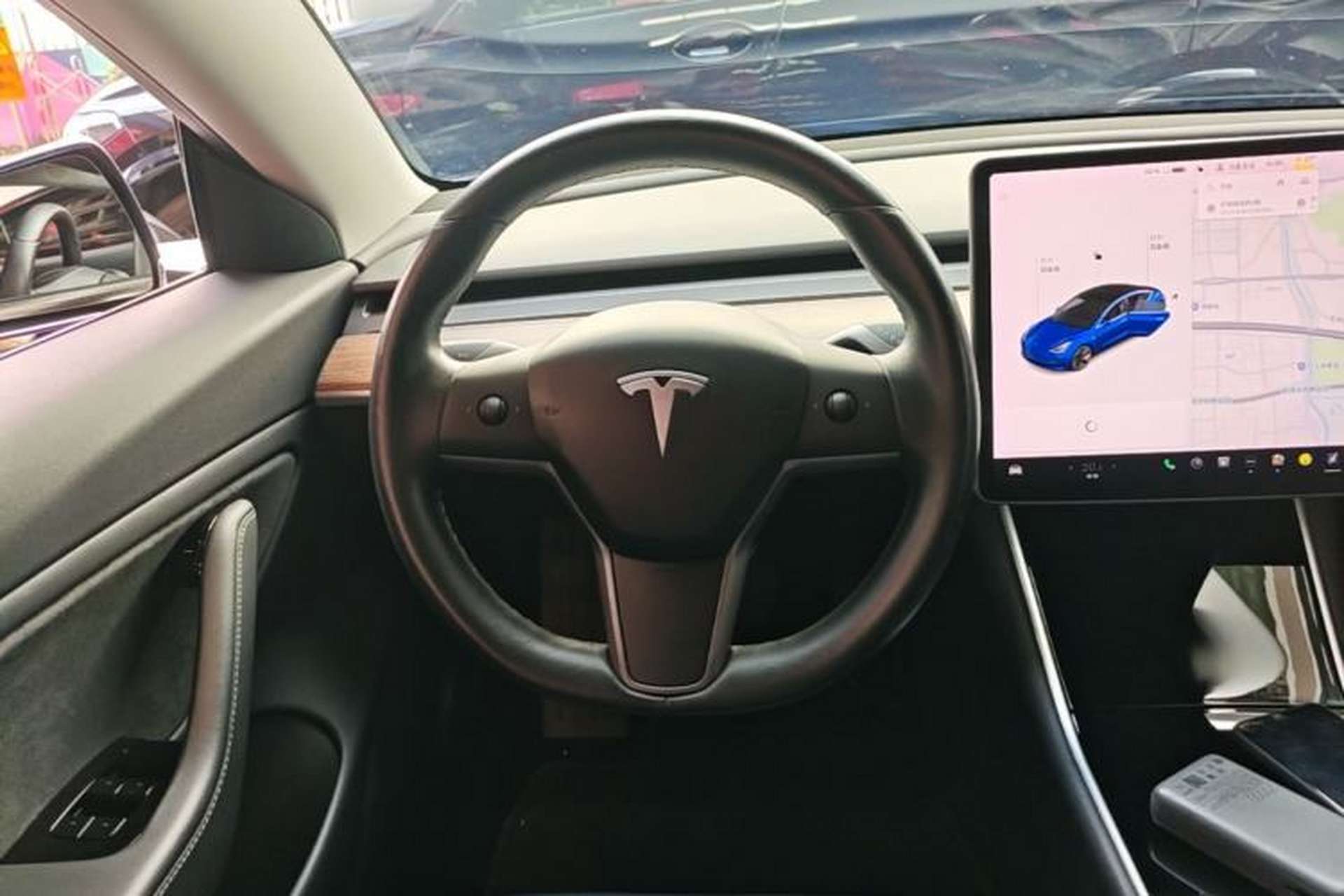 Used Tesla Model 3 2019 Long-Range All-Wheel-Drive Version Steering Wheel