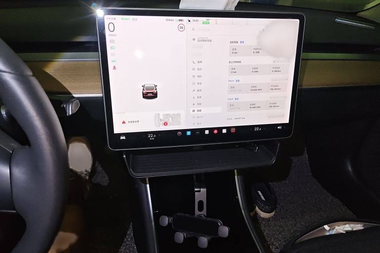Used Tesla Model 3 2019 Standard Range Rear-Wheel Drive Upgraded Version (60 kWh) Audio And AC Panel