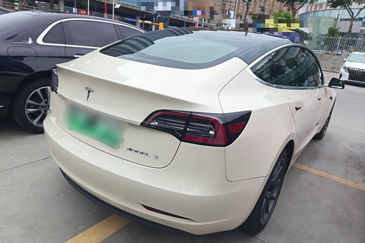 Used Tesla Model 3 2019 Standard Range Rear-Drive Upgraded Version Rear Right 45 Deg