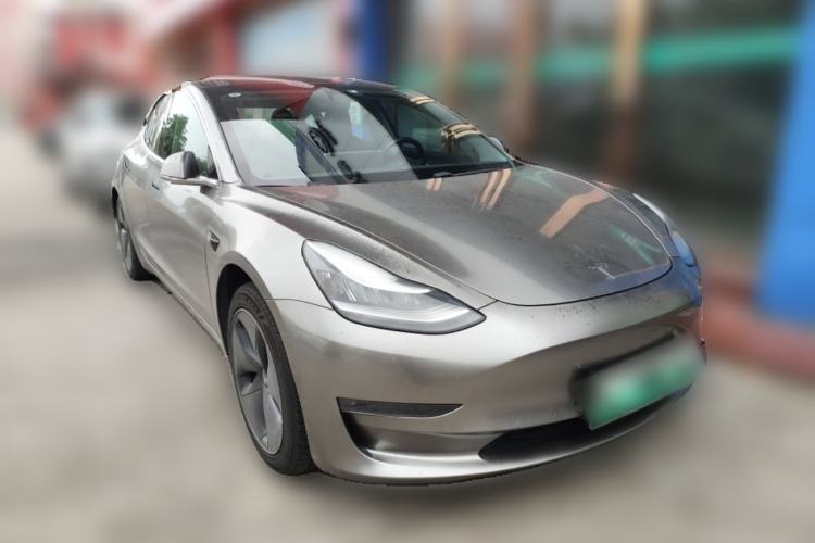 Used Tesla Model 3 2019 Long-Range Rear-Wheel-Drive Version Front Right 45 Deg