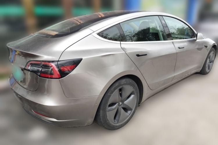 Used Tesla Model 3 2019 Long-Range Rear-Wheel-Drive Version Rear Right 45 Deg