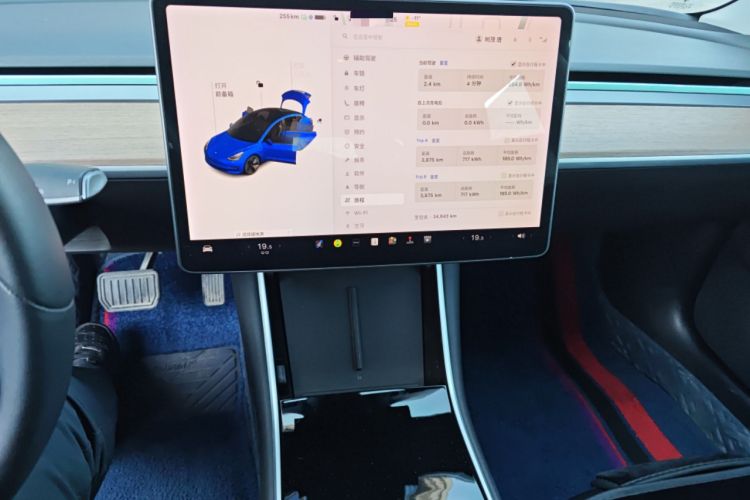 Used Tesla Model 3 2019 Standard Range Rear-Wheel Drive Upgraded Version (52 kWh) Audio And AC Panel