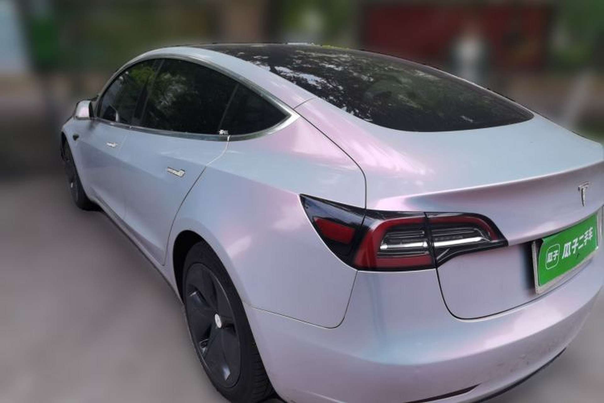Used Tesla Model 3 2019 Standard Range Rear-Drive Upgraded Version Rear Left 45 Deg