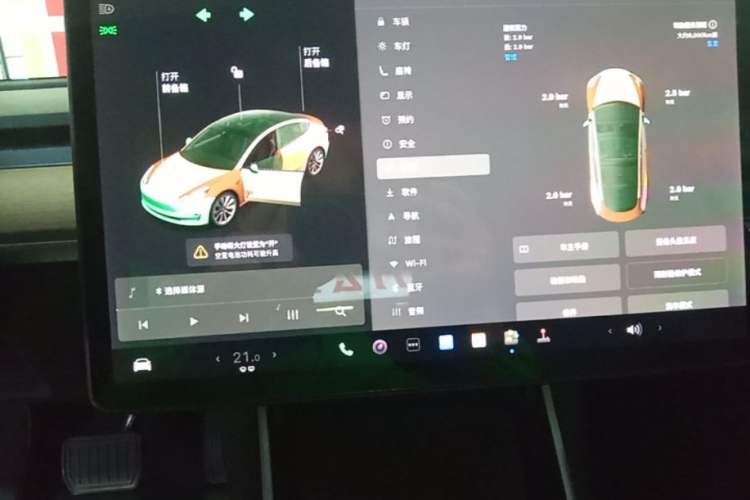 Used Tesla Model 3 2019 Standard Range Rear-Drive Upgraded Version Audio And AC Panel