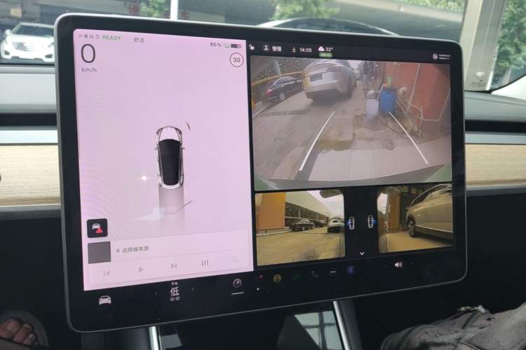 Used Tesla Model 3 2019 Long-Range Rear-Wheel-Drive Version Audio And AC Panel