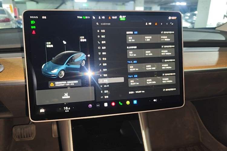 Used Tesla Model 3 2019 Standard Range Rear-Drive Upgraded Version Audio And AC Panel