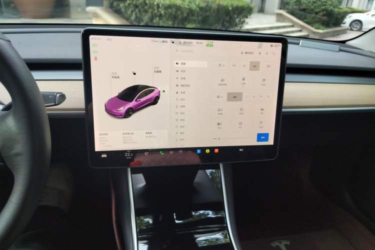 Used Tesla Model 3 2019 Standard Range Rear-Wheel Drive Upgraded Version (60 kWh) Audio And AC Panel