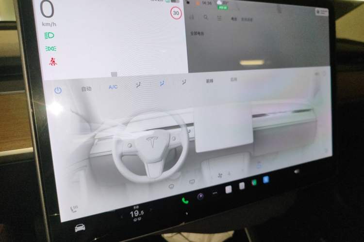 Used Tesla Model 3 2019 Standard Range Rear-Drive Upgraded Version Audio And AC Panel