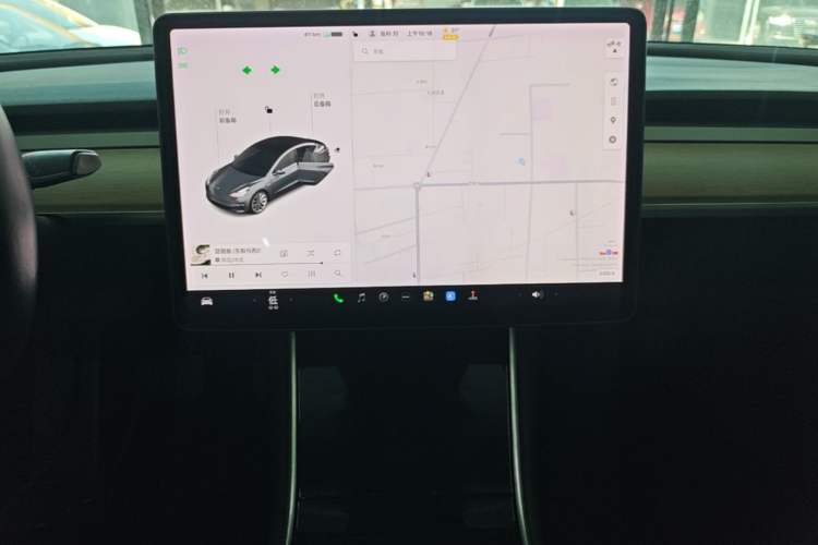 Used Tesla Model 3 2019 Long-Range All-Wheel-Drive Version Audio And AC Panel