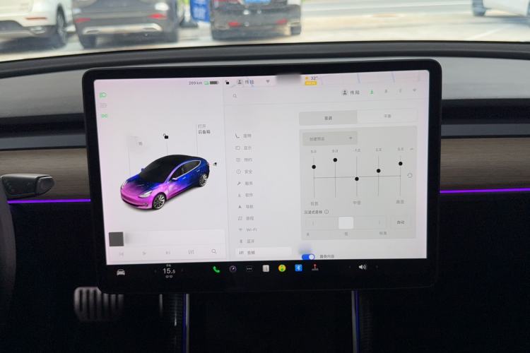 Used Tesla Model 3 2019 Standard Range Rear-Drive Upgraded Version Audio And AC Panel