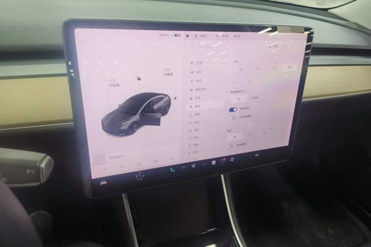 Used Tesla Model 3 2019 Standard Range Rear-Drive Upgraded Version Audio And AC Panel