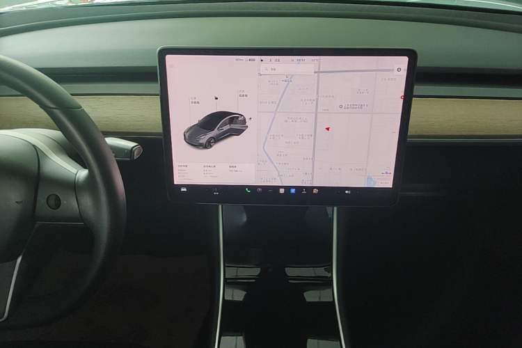 Used Tesla Model 3 2019 Long-Range All-Wheel-Drive Version Audio And AC Panel