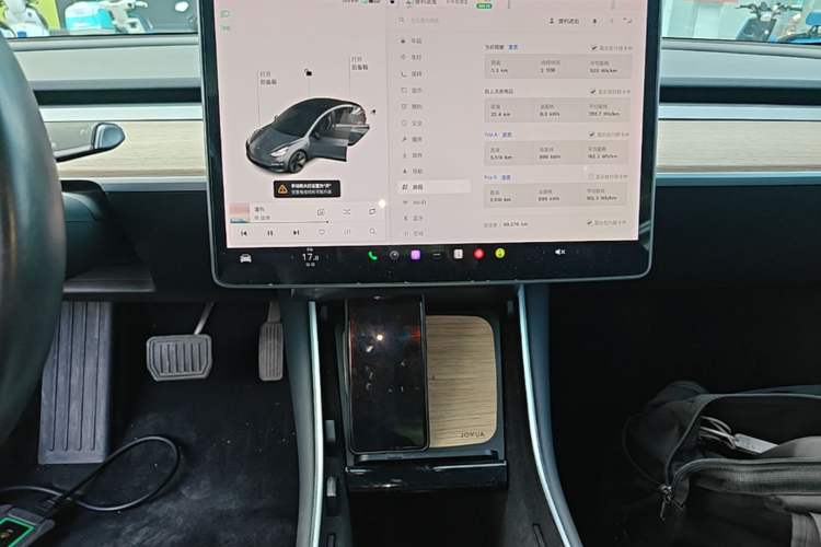 Used Tesla Model 3 2019 Long-Range All-Wheel-Drive Version Audio And AC Panel