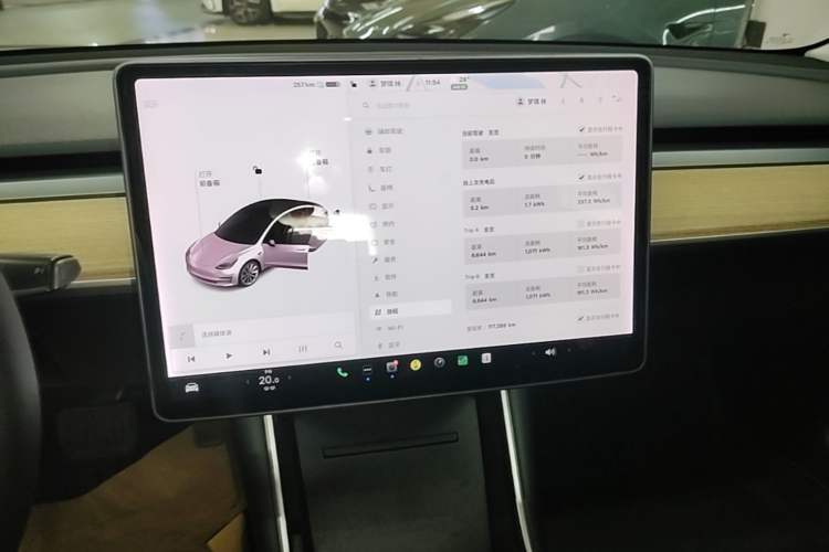 Used Tesla Model 3 2019 Standard Range Rear-Drive Upgraded Version Audio And AC Panel