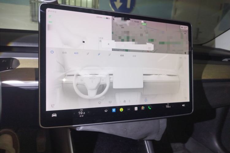 Used Tesla Model 3 2019 Long-Range All-Wheel-Drive Version Audio And AC Panel