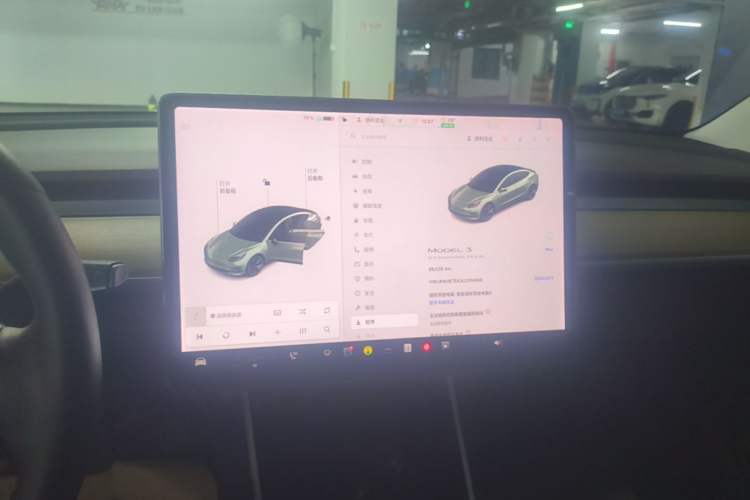 Used Tesla Model 3 2019 Standard Range Rear-Drive Upgraded Version Audio And AC Panel