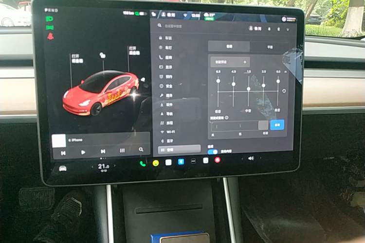 Used Tesla Model 3 2019 Standard Range Rear-Drive Upgraded Version Audio And AC Panel