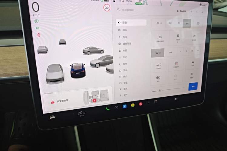 Used Tesla Model 3 2019 Standard Range Rear-Drive Upgraded Version Audio And AC Panel