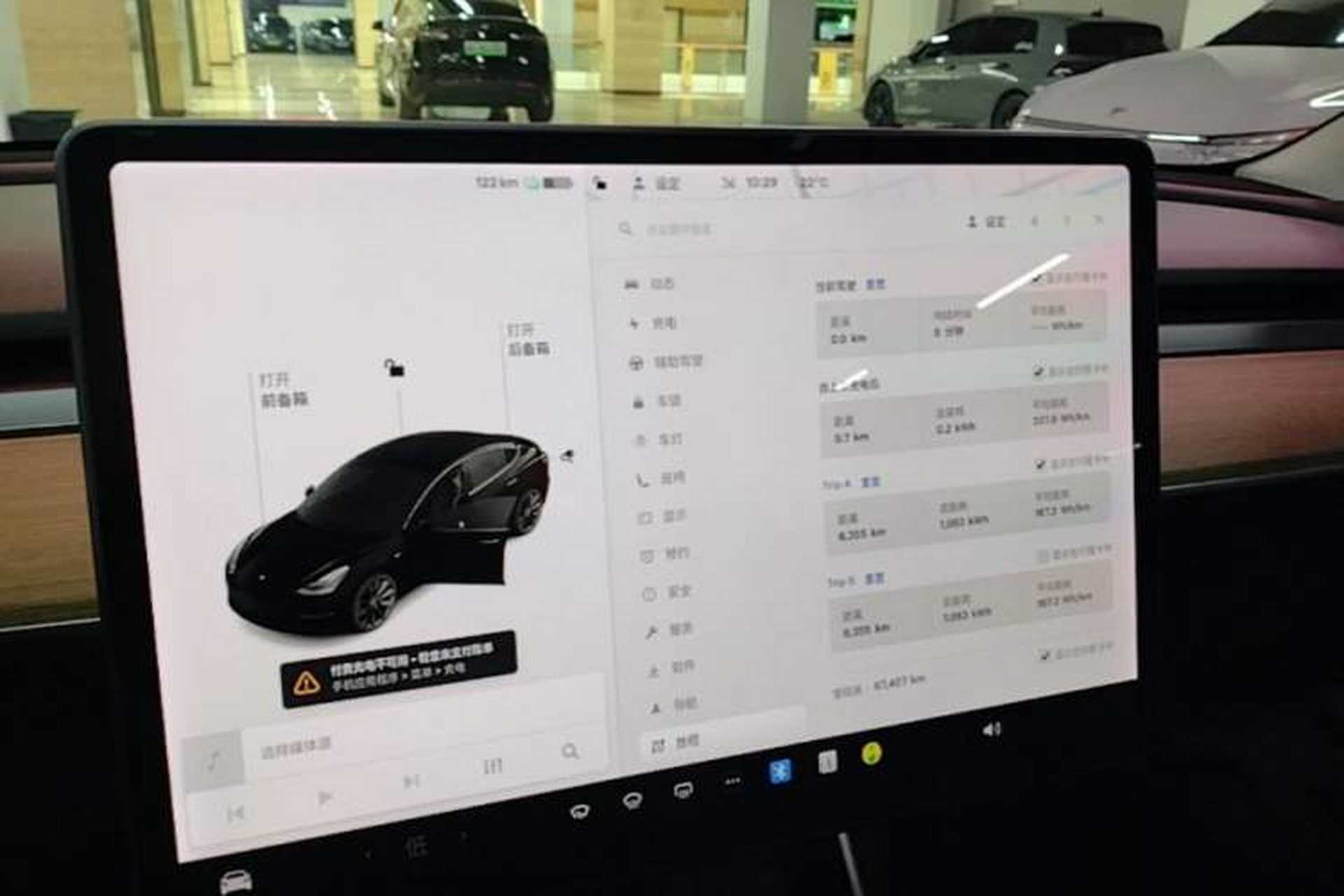 Used Tesla Model 3 2019 Standard Range Rear-Drive Upgraded Version Audio And AC Panel