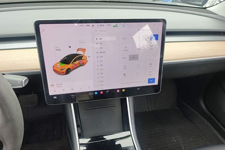 Used Tesla Model 3 2019 Standard Range Rear-Drive Upgraded Version Audio And AC Panel