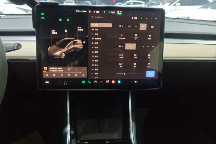 Used Tesla Model 3 2019 Standard Range Rear-Drive Upgraded Version Audio And AC Panel