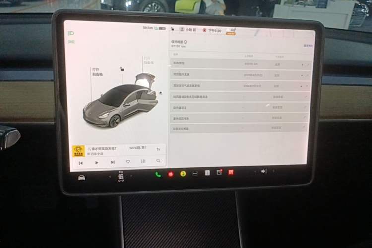 Used Tesla Model 3 2019 Standard Range Rear-Drive Upgraded Version Audio And AC Panel