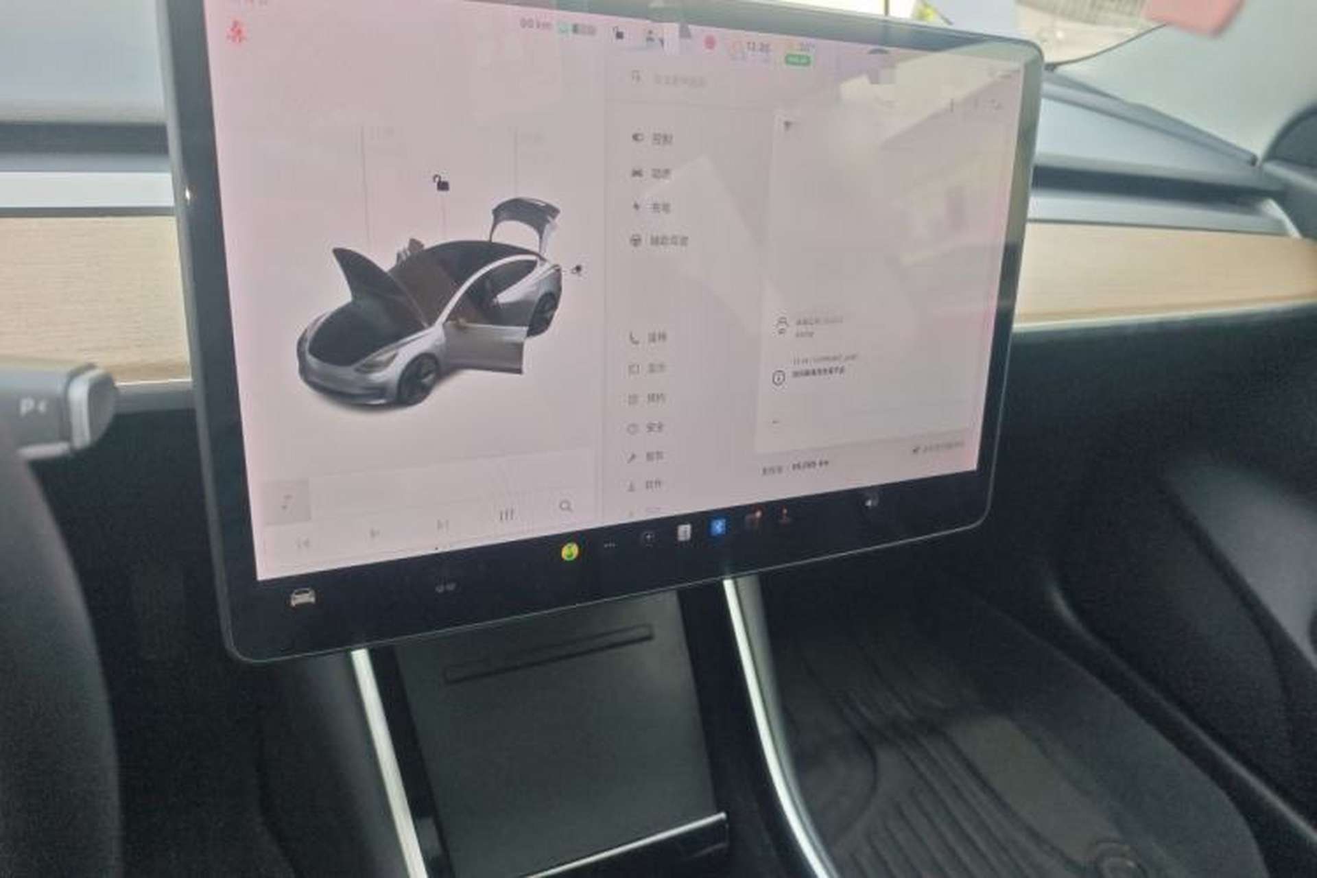 Used Tesla Model 3 2019 Standard Range Rear-Drive Upgraded Version Audio And AC Panel