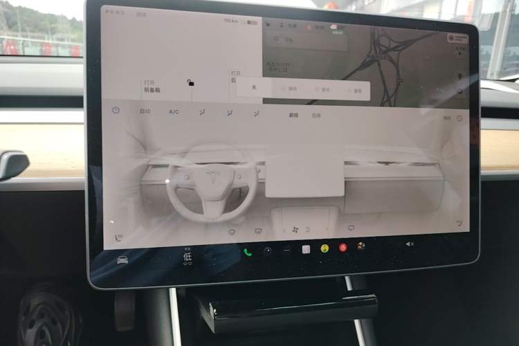 Used Tesla Model 3 2019 Standard Range Rear-Drive Upgraded Version Audio And AC Panel