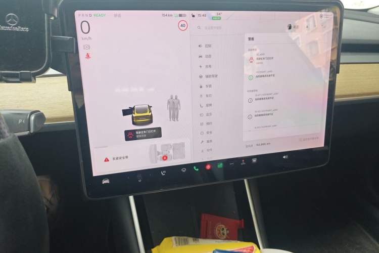 Used Tesla Model 3 2019 Standard Range Rear-Drive Upgraded Version Audio And AC Panel