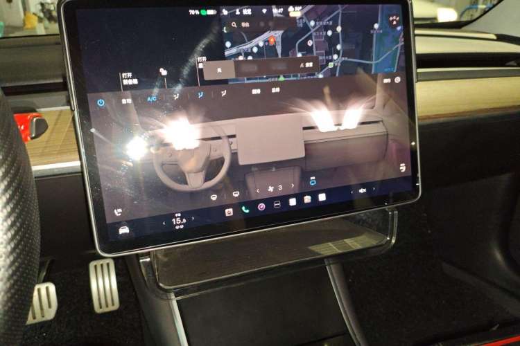 Used Tesla Model 3 2019 Performance High-Performance All-Wheel-Drive Version Audio And AC Panel