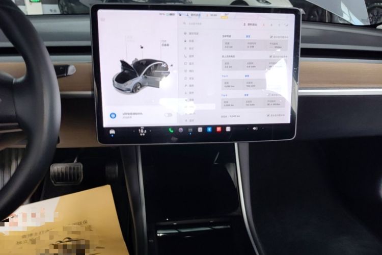 Used Tesla Model 3 2019 Long-Range All-Wheel-Drive Version Audio And AC Panel