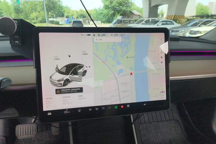 Used Tesla Model 3 2019 Standard Range Rear-Drive Upgraded Version Audio And AC Panel