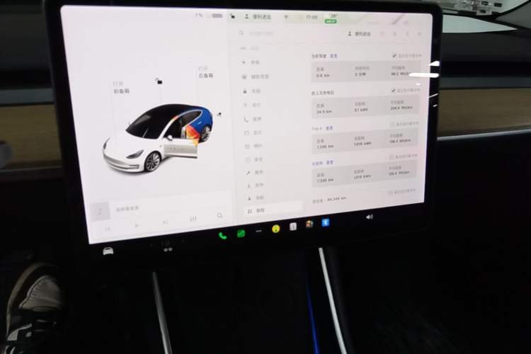 Used Tesla Model 3 2019 Standard Range Rear-Drive Upgraded Version Audio And AC Panel
