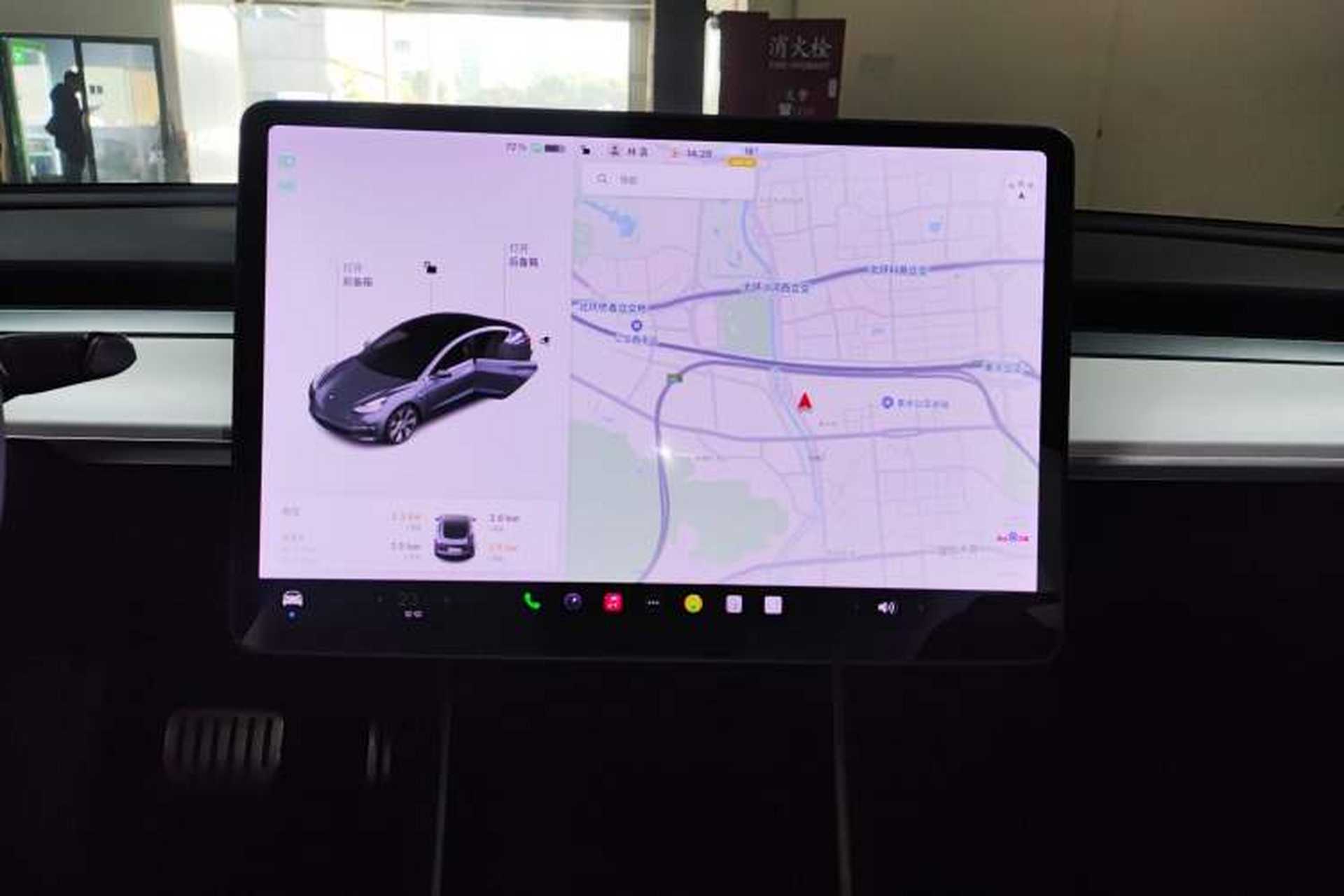 Used Tesla Model 3 2019 Performance High-Performance All-Wheel-Drive Version Audio And AC Panel
