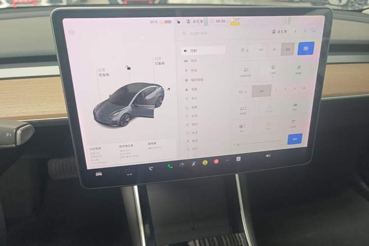 Used Tesla Model 3 2019 Standard Range Rear-Drive Upgraded Version Audio And AC Panel