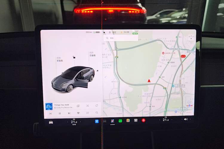 Used Tesla Model 3 2019 Standard Range Rear-Drive Upgraded Version Audio And AC Panel