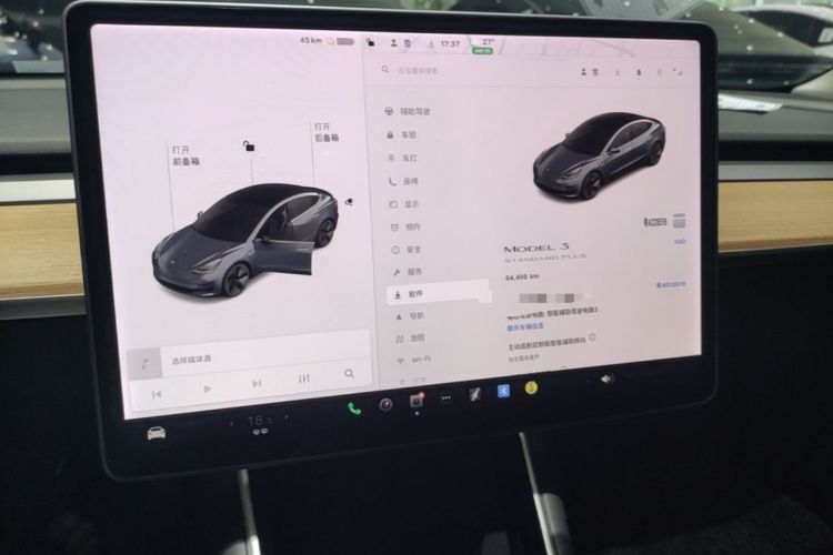 Used Tesla Model 3 2019 Standard Range Rear-Drive Upgraded Version Audio And AC Panel