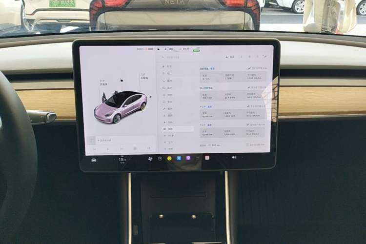 Used Tesla Model 3 2019 Standard Range Rear-Drive Upgraded Version Audio And AC Panel