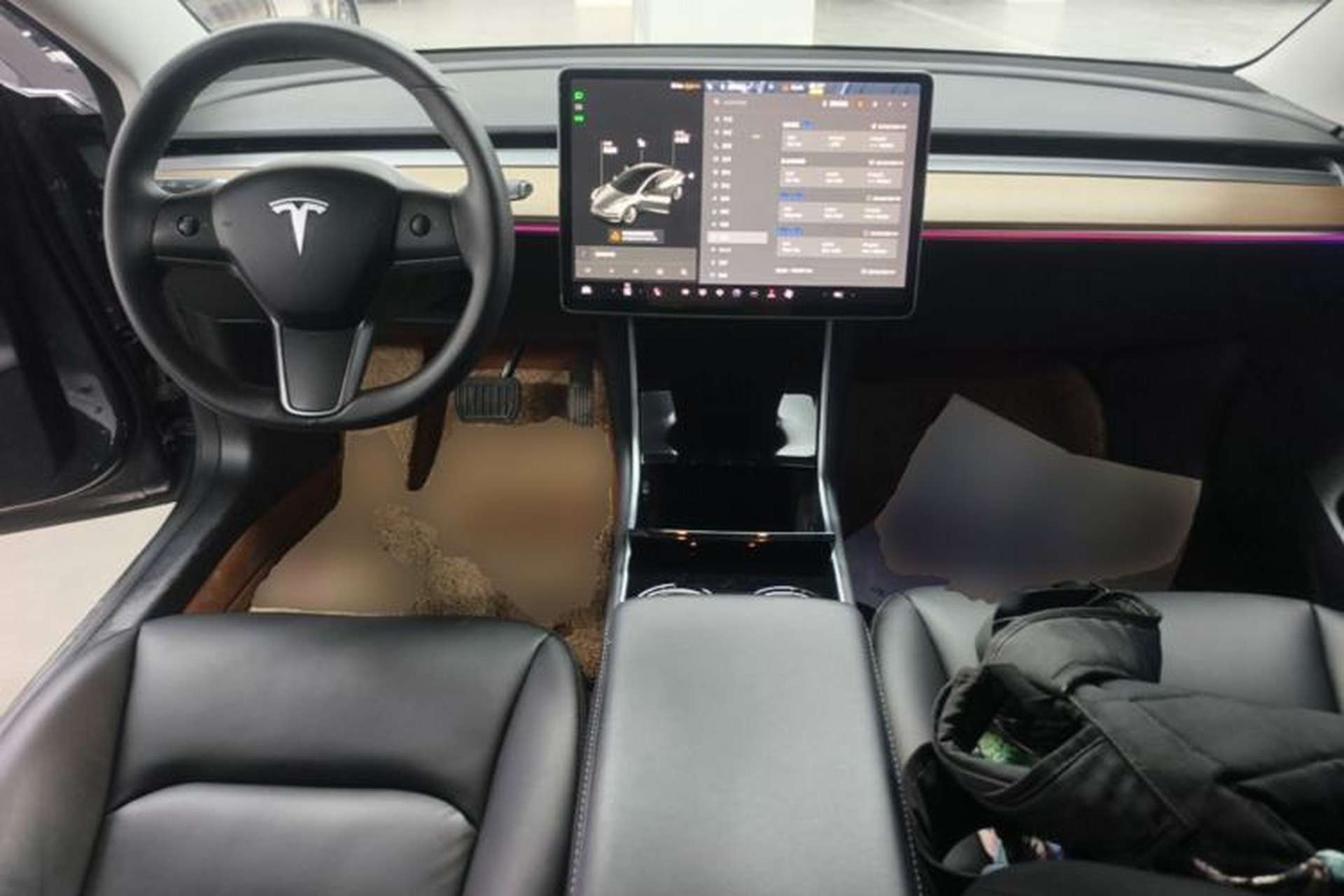 Used Tesla Model 3 2019 Standard Range Rear-Drive Upgraded Version Center Console