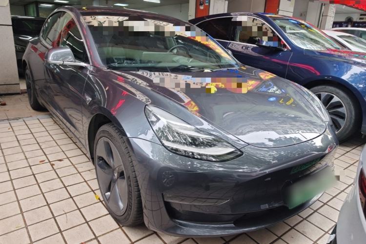 Used Tesla Model 3 2019 Long-Range Rear-Wheel-Drive Version Front Right 45 Deg