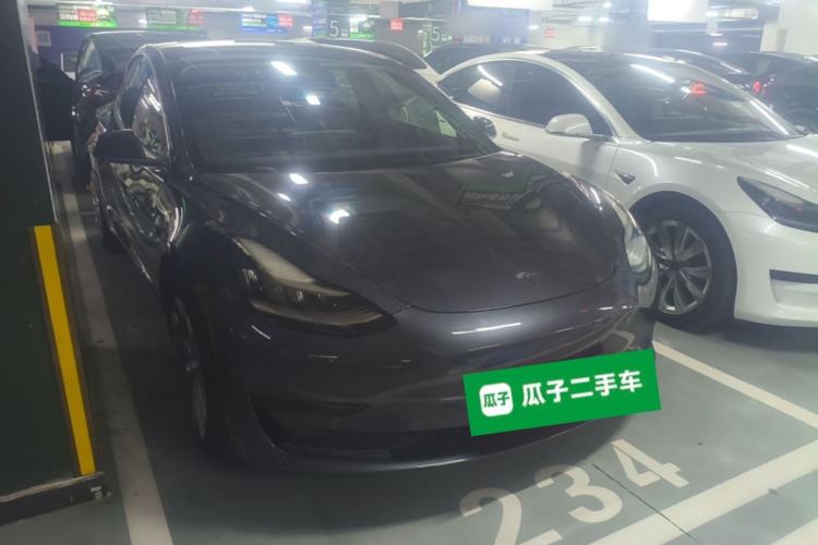 Used Tesla Model 3 2019 Standard Range Rear-Drive Upgraded Version Front Right 45 Deg