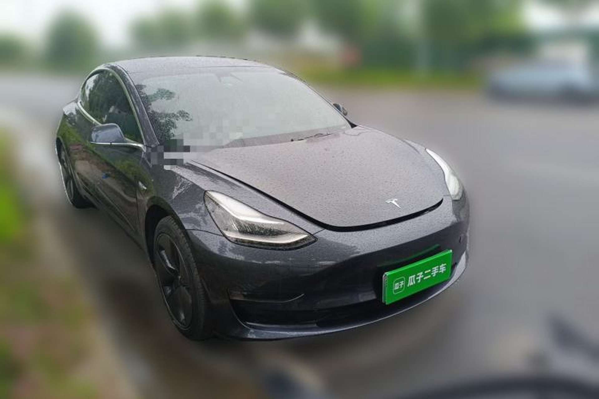 Used Tesla Model 3 2019 Long-Range Rear-Wheel-Drive Version Front Right 45 Deg