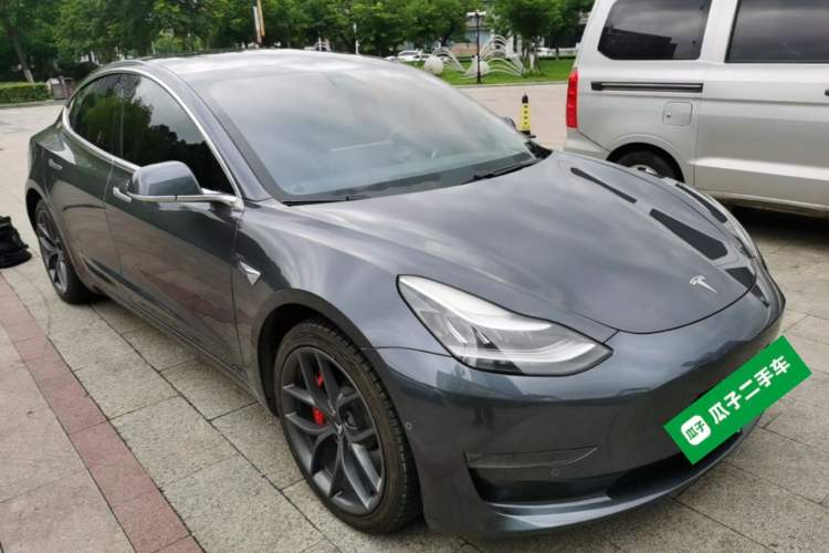 Used Tesla Model 3 2019 Performance High-Performance All-Wheel-Drive Version Front Right 45 Deg