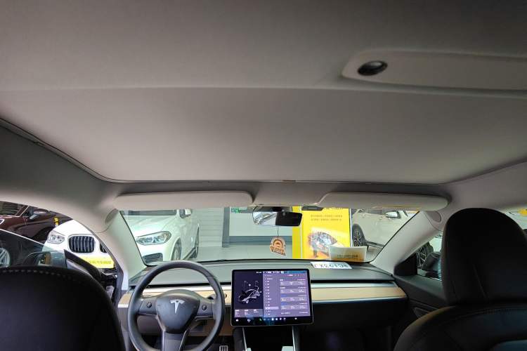 Used Tesla Model 3 2019 Performance High-Performance All-Wheel-Drive Version Headliner