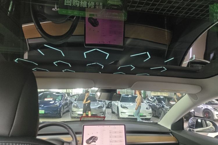 Used Tesla Model 3 2019 Long-Range All-Wheel-Drive Version Headliner