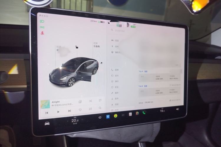 Used Tesla Model 3 2019 Long-Range All-Wheel-Drive Version Instrument Cluster
