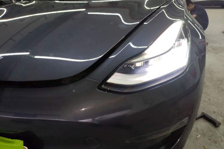 Used Tesla Model 3 2019 Long-Range Rear-Wheel-Drive Version Left Front Headlight