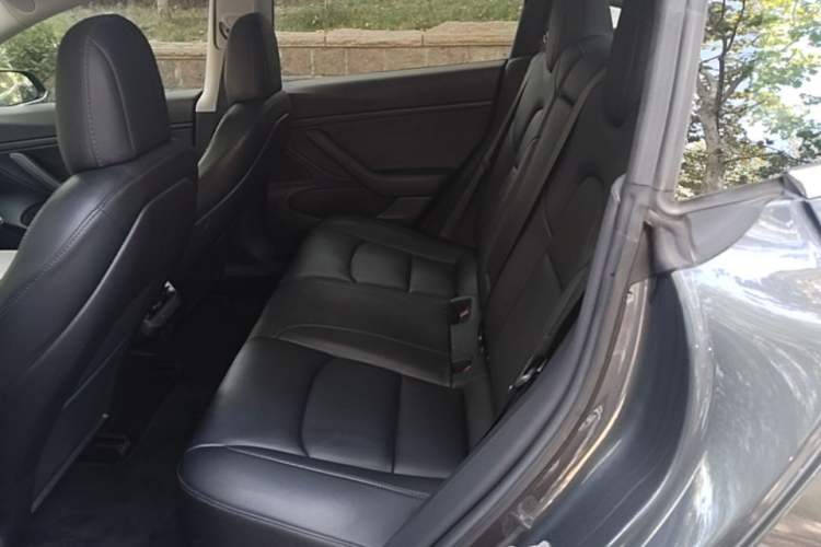 Used Tesla Model 3 2019 Long-Range Rear-Wheel-Drive Version Left Rear Seat