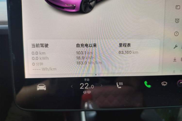 Used Tesla Model 3 2019 Standard Range Rear-Wheel Drive Upgraded Version (60 kWh) Odometer Close Up